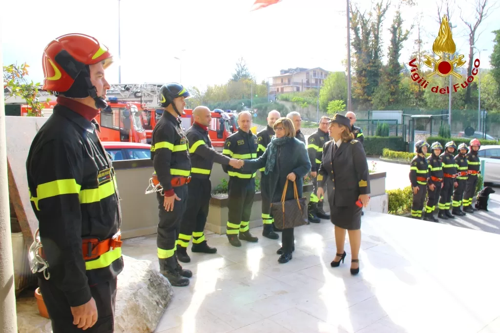 Visita istituzionale il prefetto dai Vigili del Fuoco
