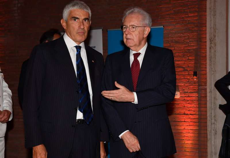 Pier Ferdinando Casini e Mario Monti