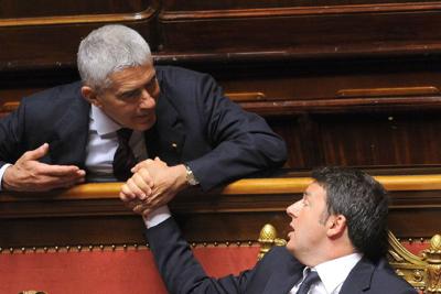 Pier Ferdinando Casini e Matteo Renzi