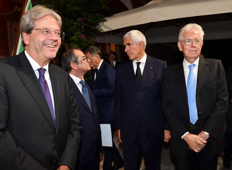 Pier Ferdinando Casini, Paolo Gentiloni e Mario Monti