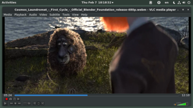 VLC-media-player-in-esecuzione