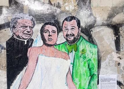 murale-salvini-renzi-milano-oggi-sposi