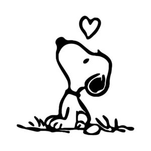 Snoopy-Love-black