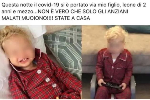 Fedez e Chiara Ferragni vittime di fake news, foto del figlio morto di Coronavirus