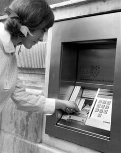 the-first-automatic-teller-machine-to-use-magnetic-striped-cards-opened-to-the-public-at-chemical-banknew-york-1969