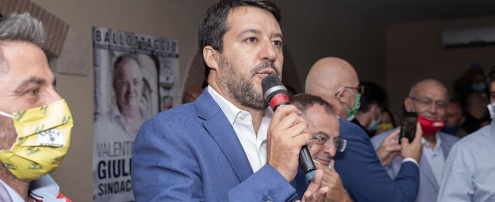 Salvini comizio Terracina