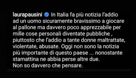 Polemica Per Il Commento Di Laura Pausini Dopo La Morte Di Maradona