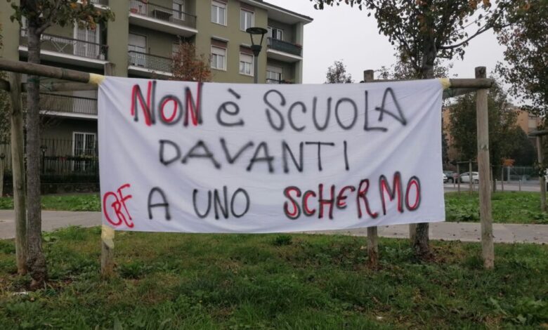 protesta studenti italiani Dad