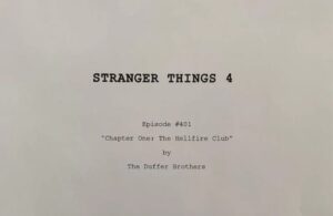 stranger 4 sceneggiatura