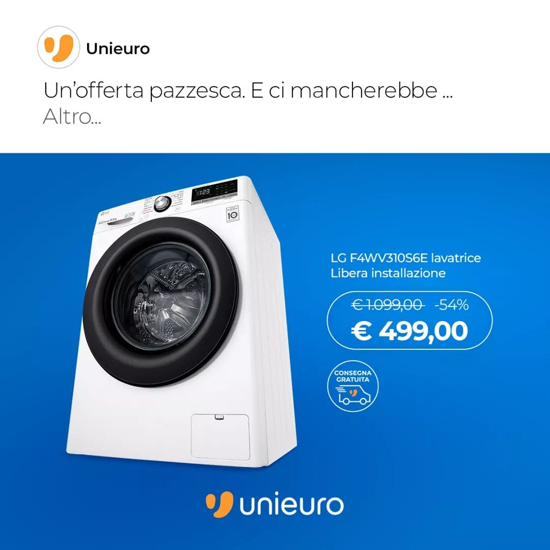 unieuro-lavatrice-scontata-post-social-media-manager