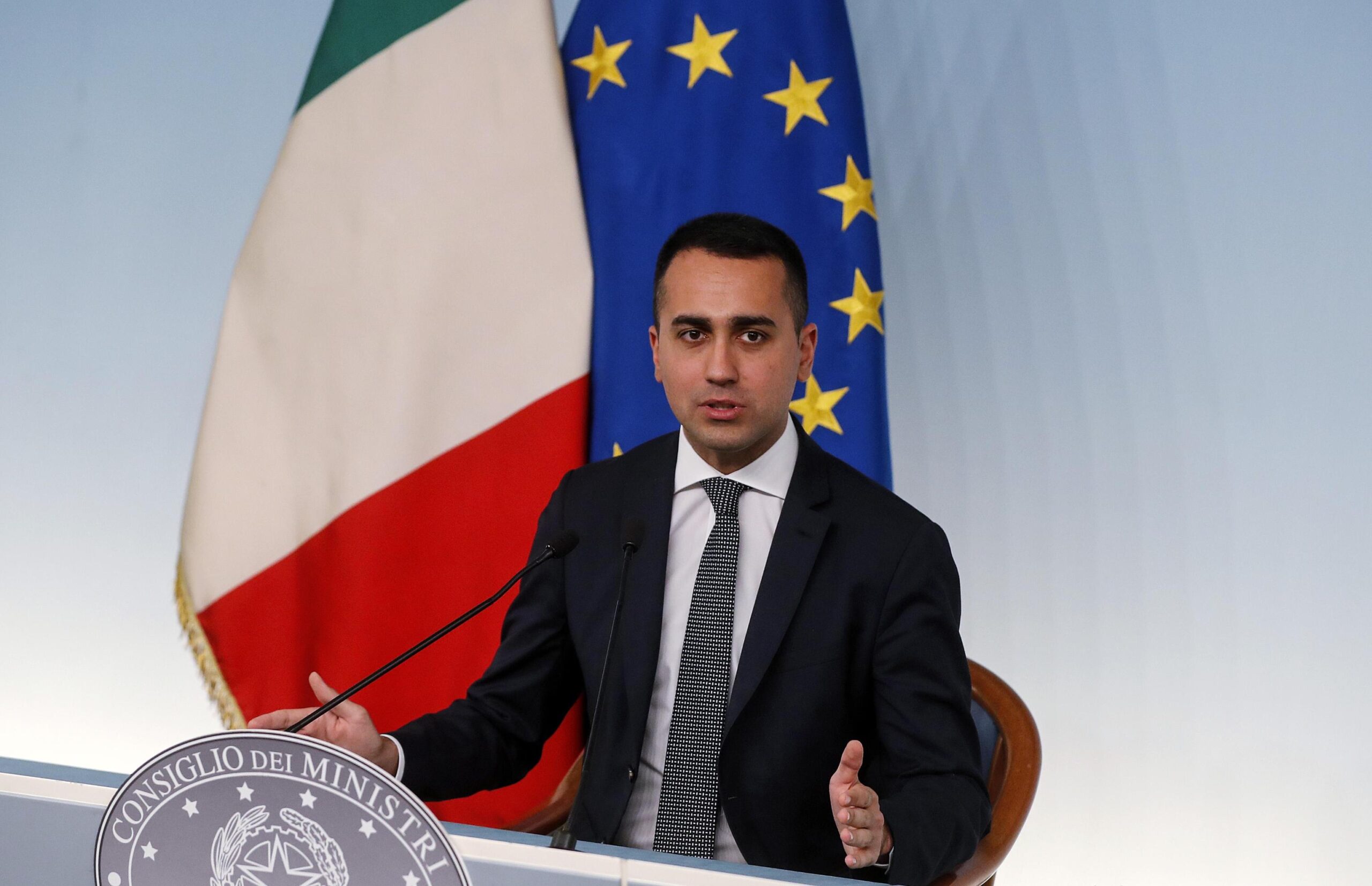 talian Deputy Premier Luigi Di Maio press conference