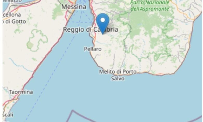 terremoto oggi Reggio di Calabria