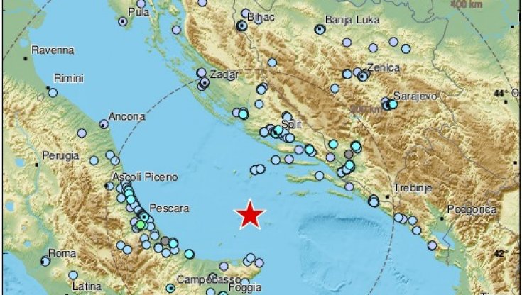 terremoto oggi mar Adriatico Campania