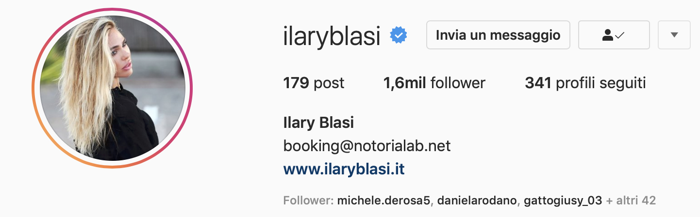 Ilary Blasi instagram isola dei famosi