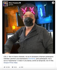lol chi ride è fuori Nino frassica