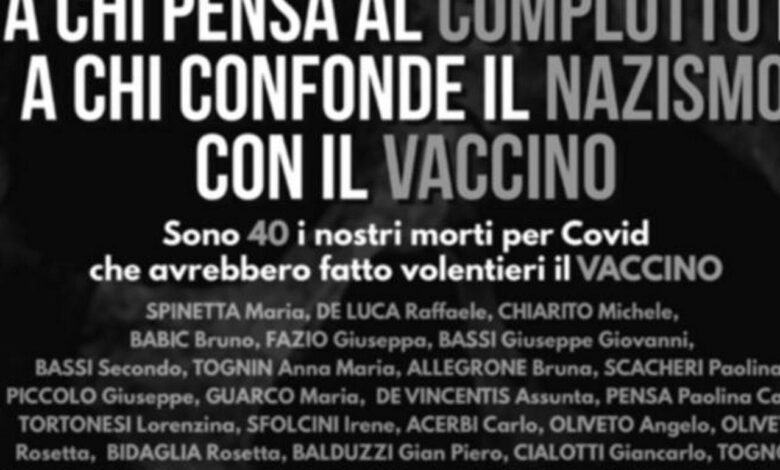 alessandria-manifesto-nomi-morti-covid-sindaco-no-vax