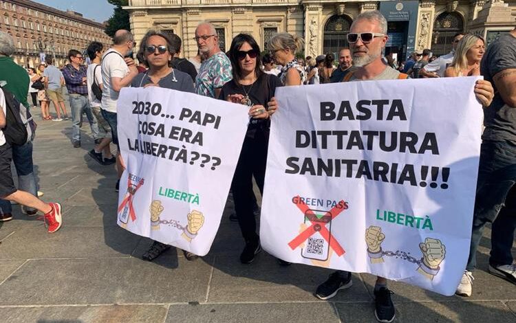 proteste green pass roma milano torino