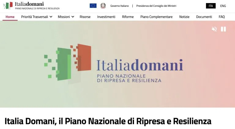 italia domani online portale governo
