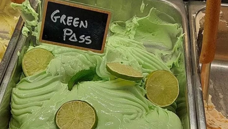 gelato gusto green pass