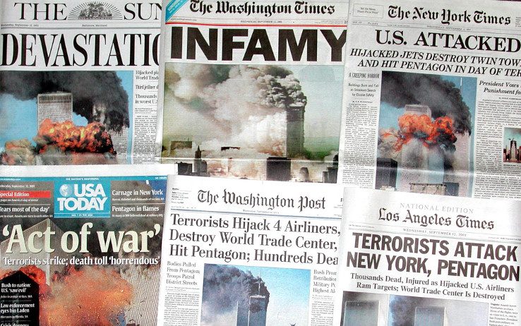 11 settembre giornali