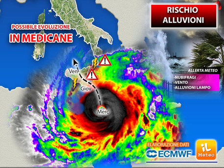 Meteo ciclone mediterraneo Sicilia 27 ottobre