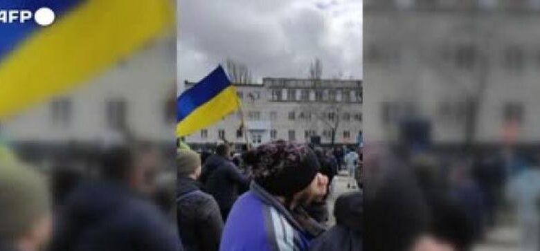 guerra russia ucraina protesta Melitopol 3 marzo