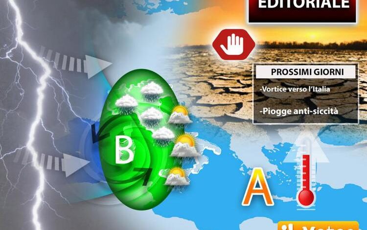 Vortice Ciclonico verso l'Italia, da giovedì arriva la pioggia | Le previsioni meteo