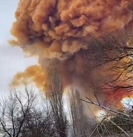 guerra bombardamento riserva acido nitrico Severodonetsk