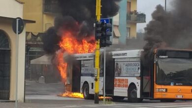 cremona incendio bus