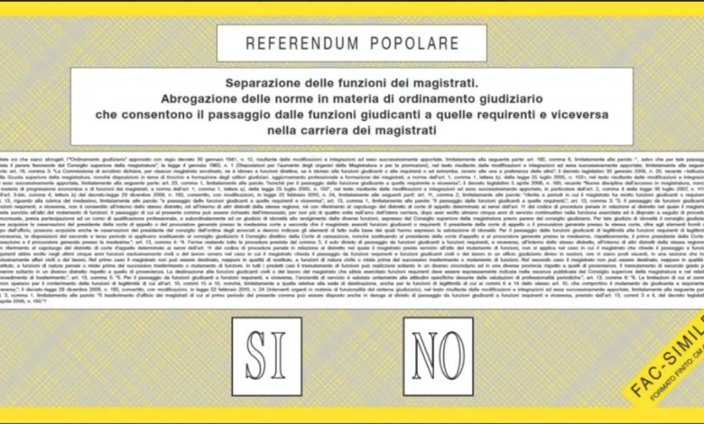 Referendum giustizia quesito 3 spiegazione testo