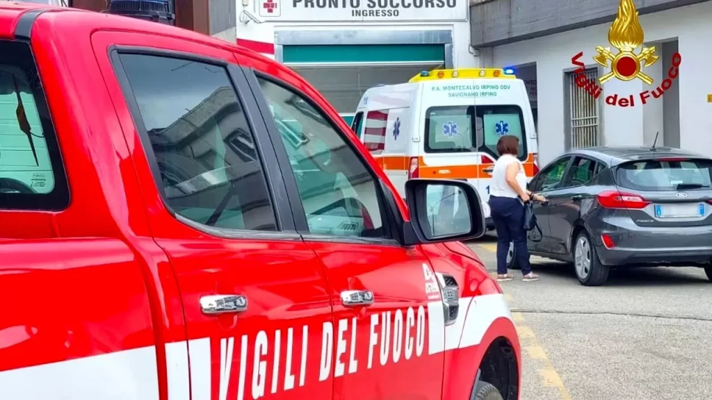 flumeri operaio investito bitume bollente
