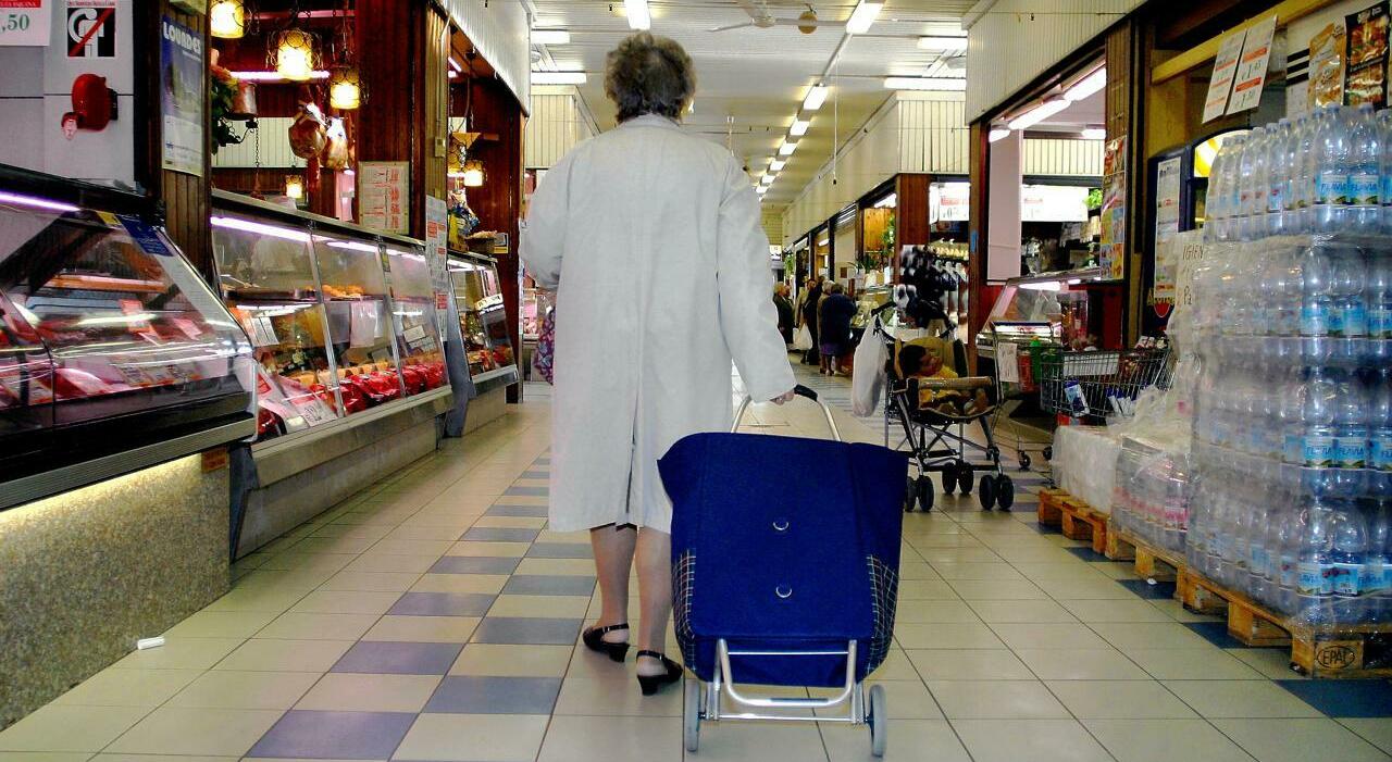 anziana ruba spesa supermercato