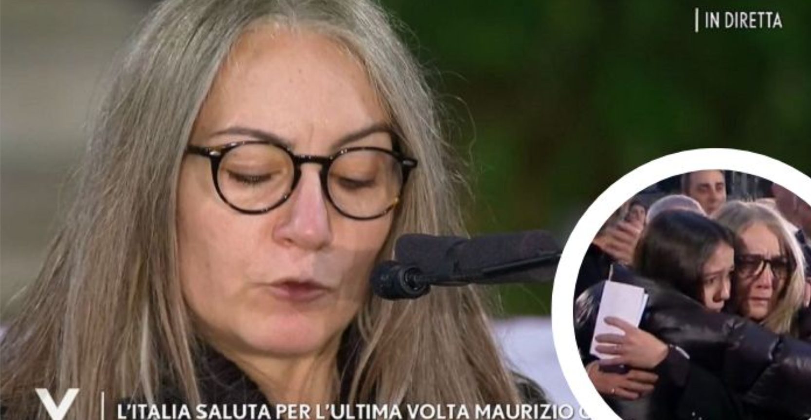 Funerali Maurizio Costanzo lettera figlia Camilla