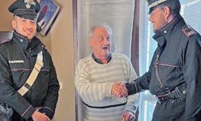 mantova anziano pensione carabinieri spesa