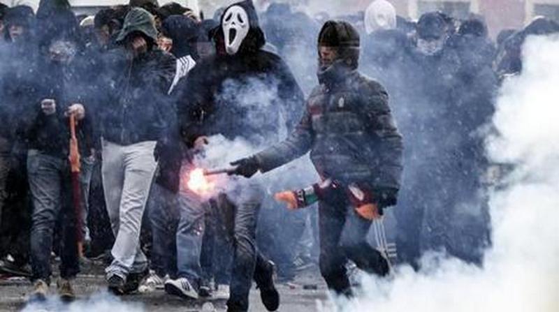 scontri tifosi lazio roma oggi 19 marzo