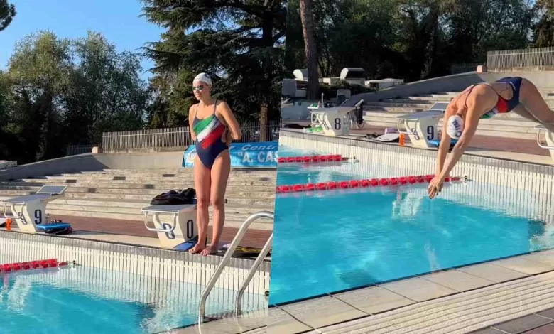 Federica Pellegrini torna piscina nuota pancione