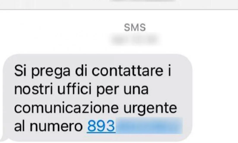 Falsi sms Centri impiego Campania truffa