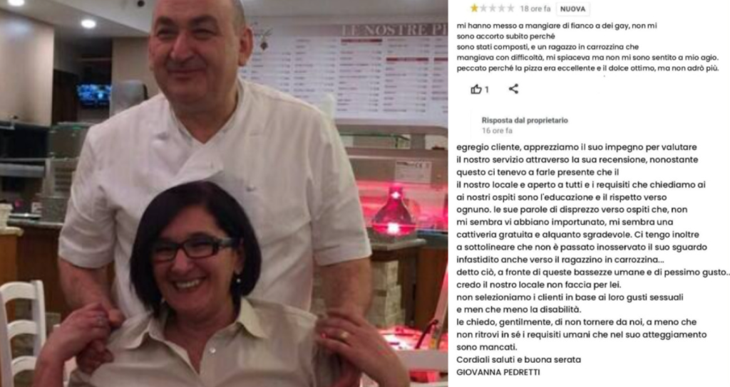 Lodi recensione pizzeria gay disabili