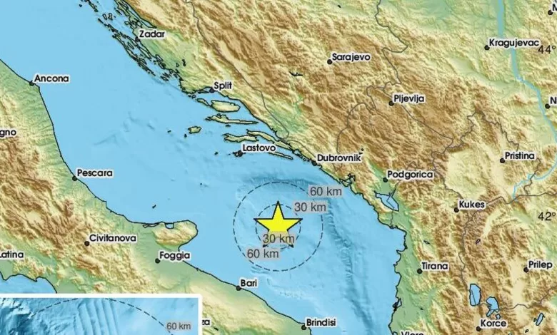terremoto mare adriatico oggi 23 febbraio