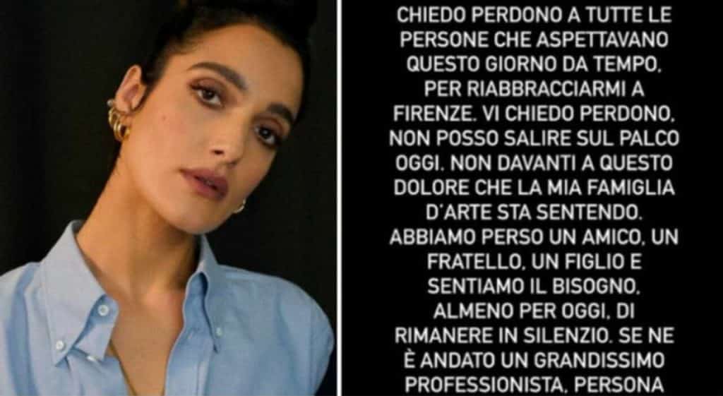 Levante annulla concerto morto improvviso collaboratore