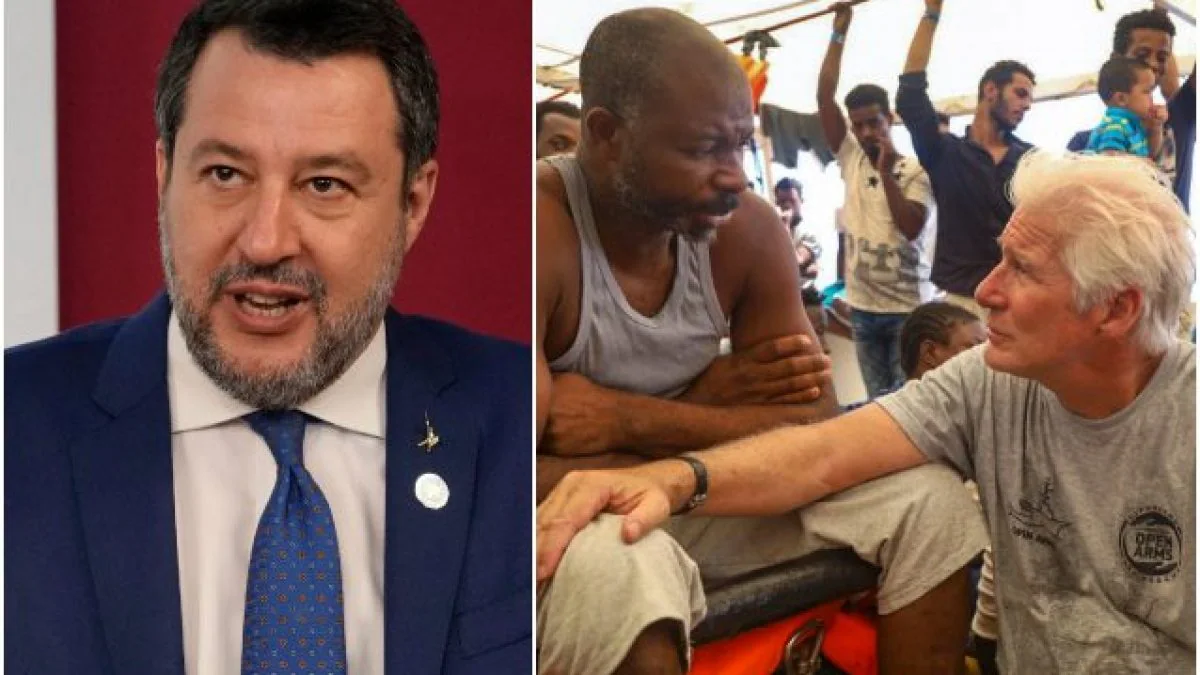 Richard Gere scontro Matteo Salvini migranti