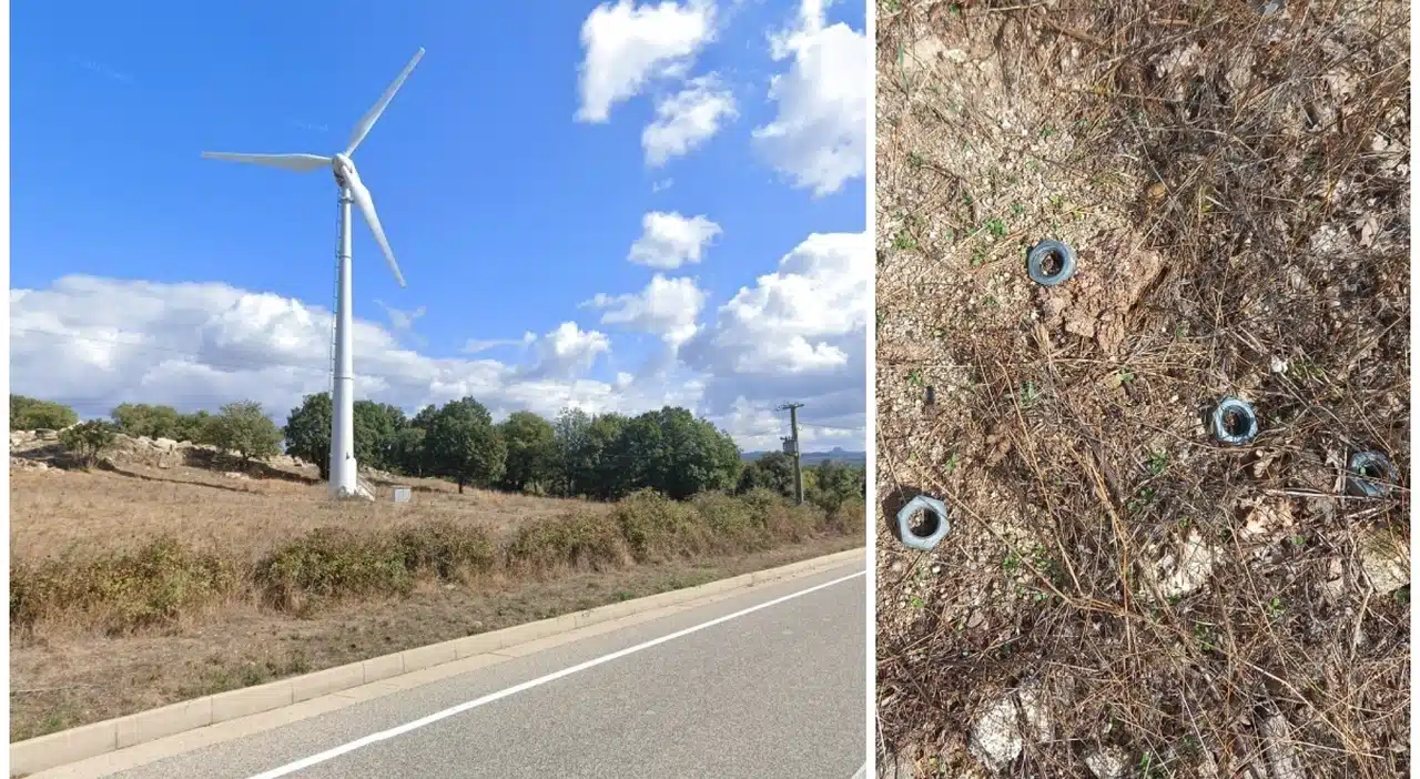no pale sabotato impianto eolico sardegna