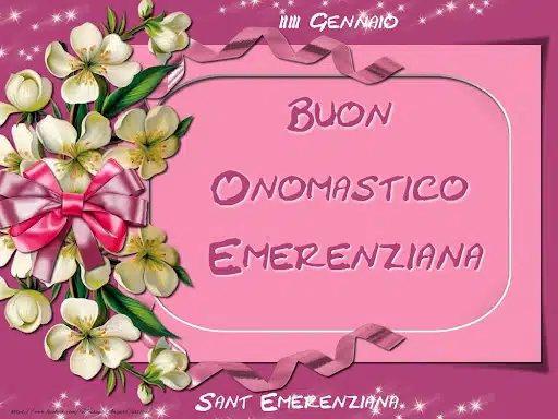 Buon onomastico Emergenziana